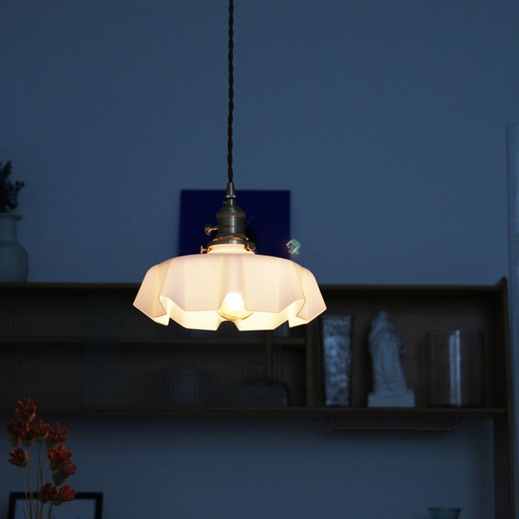 Helder glas eigentijdse hanglamp 1-licht hangend plafondlicht voor eetkamer