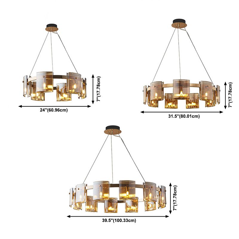 Lustres de lustre simple en verre lustre suspendu pour café