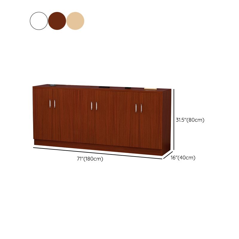 Modern Adjustable Shelves Server Engineered Wood Sideboard Cabinet with Doors