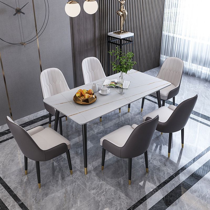 Modern 1/2/5/6/7 Pieces Dinette Set Rectangle Dining Table Set