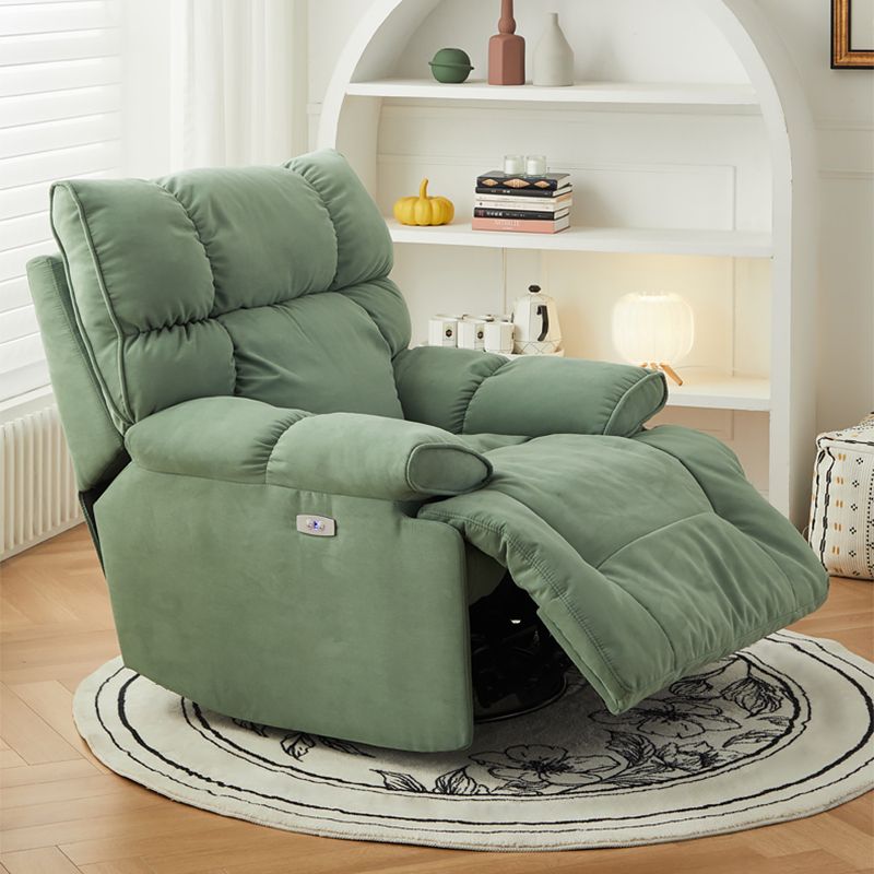 Contemporary Standard Recliner Microsuede Single Recliner Chair