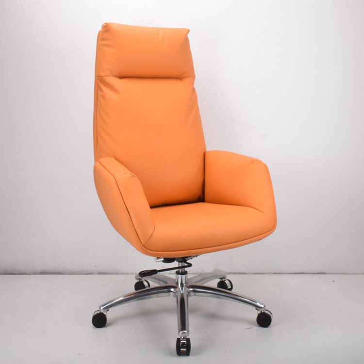 Modern & Contemporary Upholstered Chair Orange Task High Back Chair