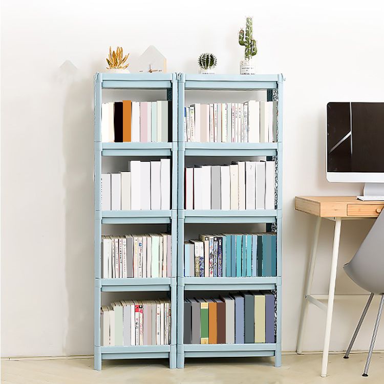 Contemporary Plastic Bookshelf Open Back Bookcase for Living Room