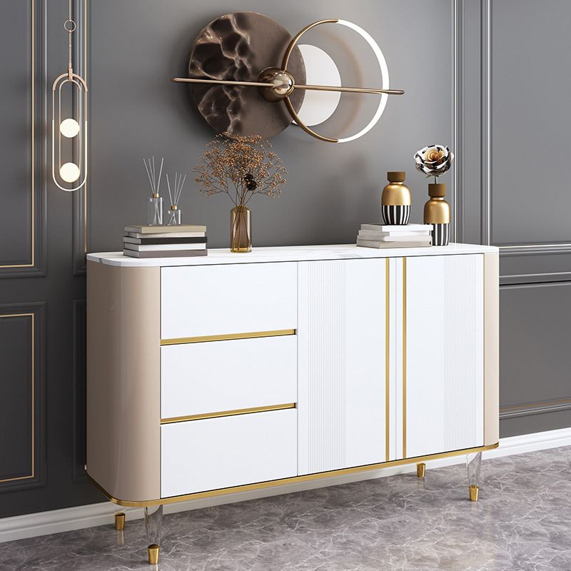 Glam Cabinets Dining Buffet 3-Drawer and 2-Door Buffet Sideboard