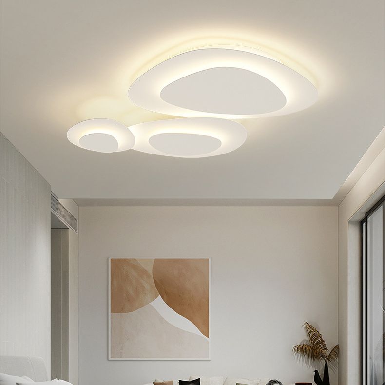 Flush Mount Ceiling Light Fixture Modern Flush Mount Lighting in White