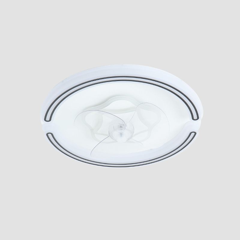 Ventilateur de plafond rond blanc ultrathin