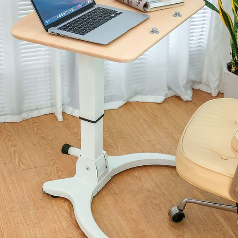 Multifunctional Lifting Standing Desk with Casters Wood Writing Desk