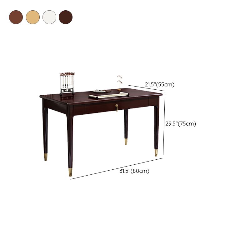 21.7" W√ó29.5" H Home Writing Desk Glam Parsons Base Office Desk