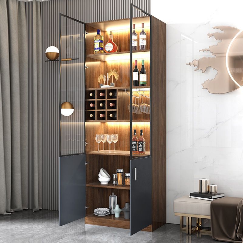 Contemporary Display Stand Glass Doors Display Cabinet with Door