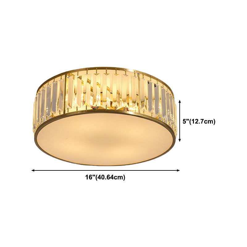 Modern Ceiling Lighting Crystal Multiple-Light Ceiling Mount Light Fixture