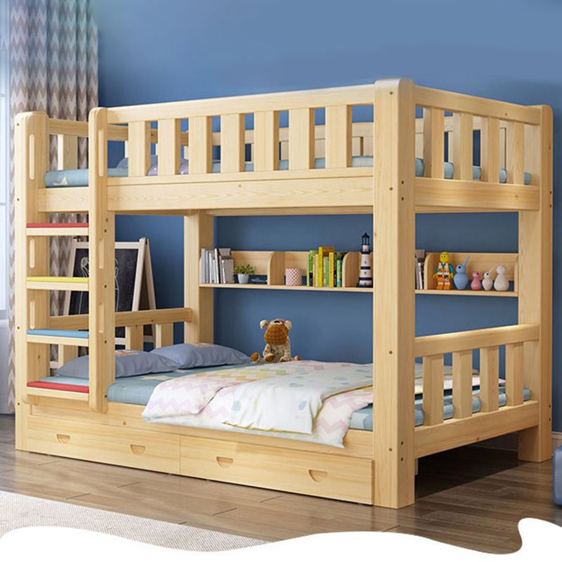 Mid-century Modern No Theme Kid Bed Solid Wood Standard Bunk Bed