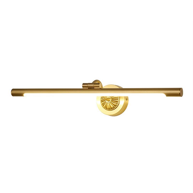 Contemporary Golden Bathroom Vanity Light Metal Single LED Bath Bar