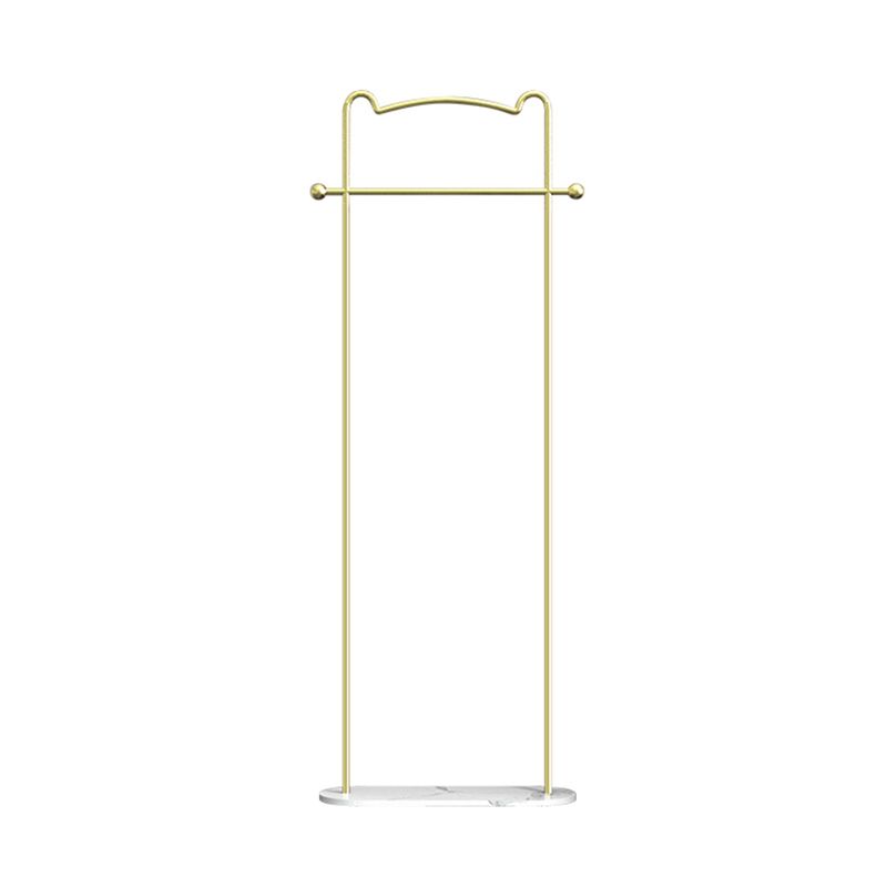 Gorgeous Metal Coat Rack Free Standing Marble Bottom Coat Hanger for Living Room