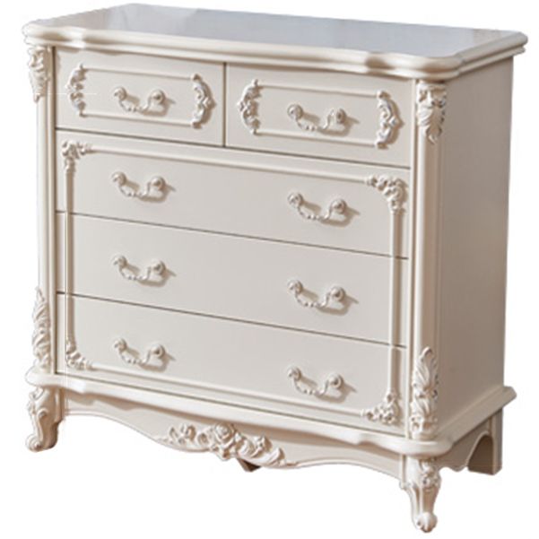 Modern Engineered Wood Buffet Sideboard White Buffet Server for Dining Room