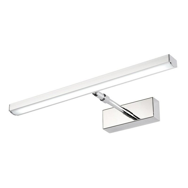 Vanité en acier simple moderne Lumière linéaire linéaire LED Vanité acrylique Lumière avec une tête de lampe pivotante pour salle de bain