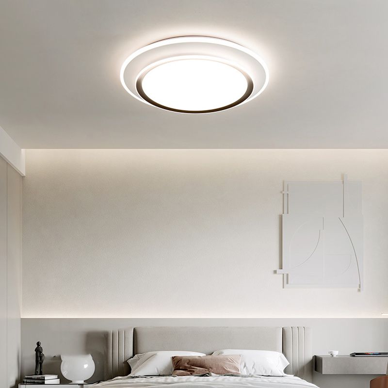 LED Black/white Ceiling Light Contemporary Flush Mount Lighting for Home