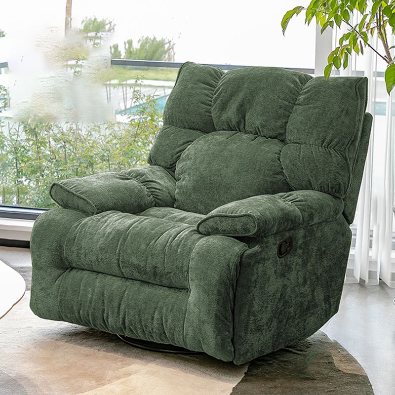 Contemporary Solid Color Standard Recliner Chenille Recliner Chair