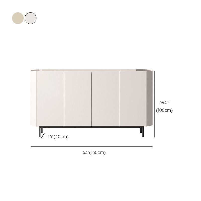 Modern & Contemporary Side Board Stone Sideboard with Cabinets