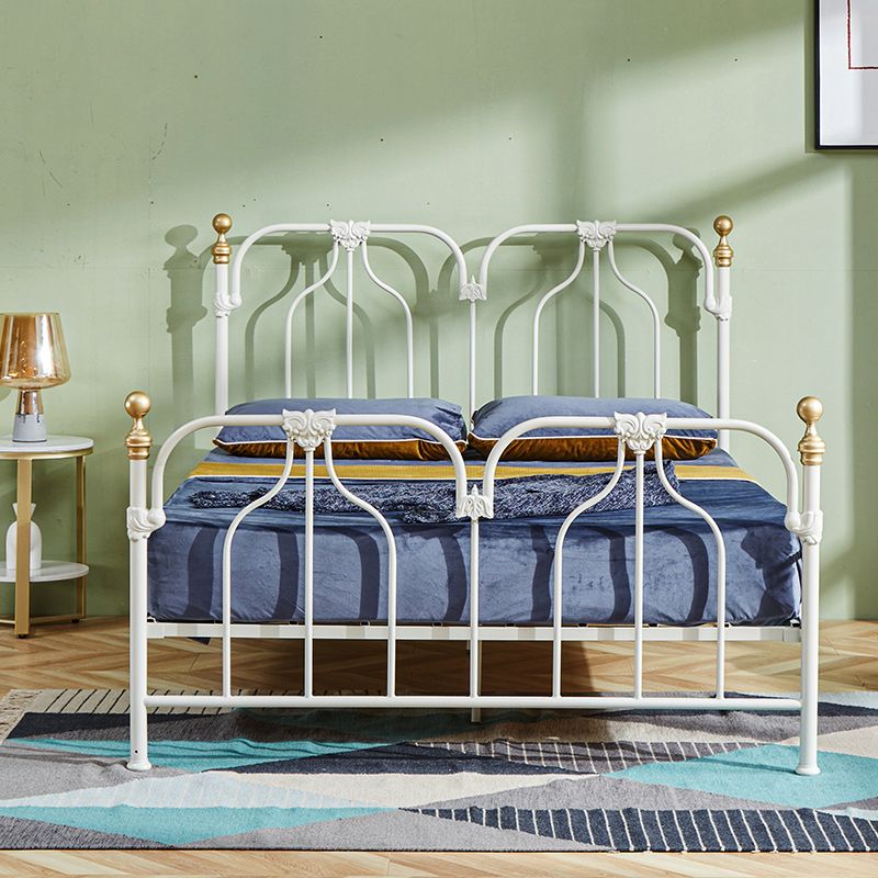 Metal Scandinavian Tall Clearance Bed Open Frame Headboard Panel Bed