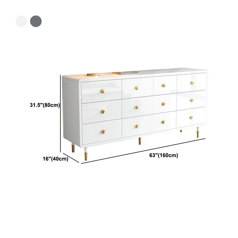 Wood Accent Chest 15.74" Wide Rectangle Standard Chest with 6/9 Drawers