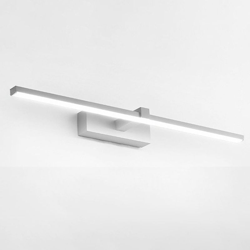 Modern Simplicity Linear Wall Sconce Lights Metallic Wall Sconce Lighting for Bathroom