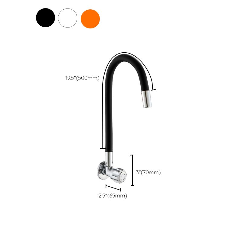 Contemporary Single Handle Kitchen Faucet 1-Hold Bar Faucet with No Sensor