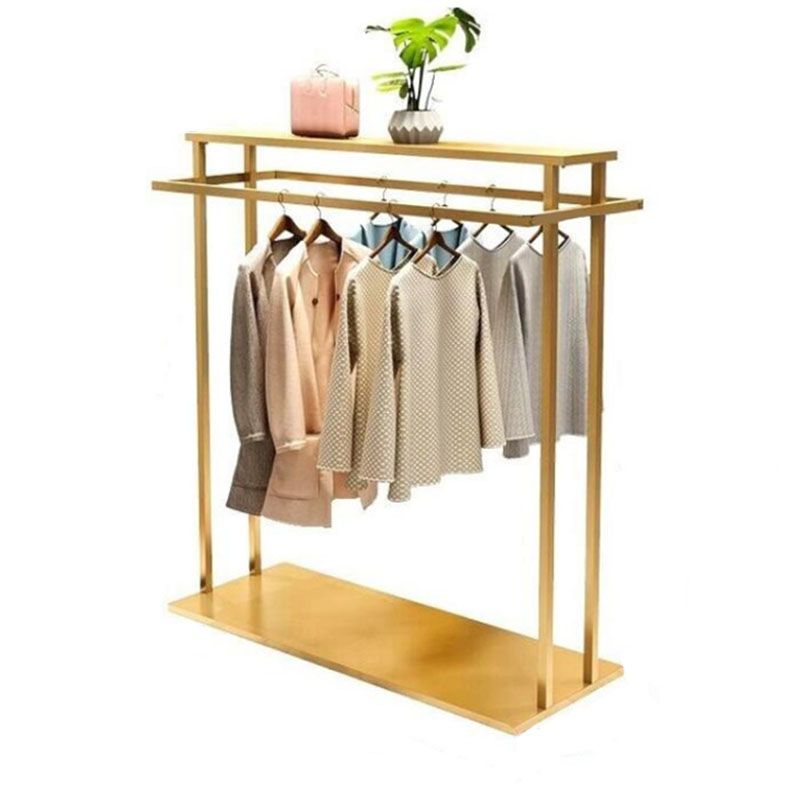 Gorgeous Coat Rack Free Standing Metal Golden Clothes Hanger for Living Room