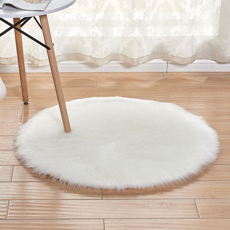 Rapis simple contemporain Plain Confort Shag Area Tapis en polypropylène Tapis lavable pour le salon