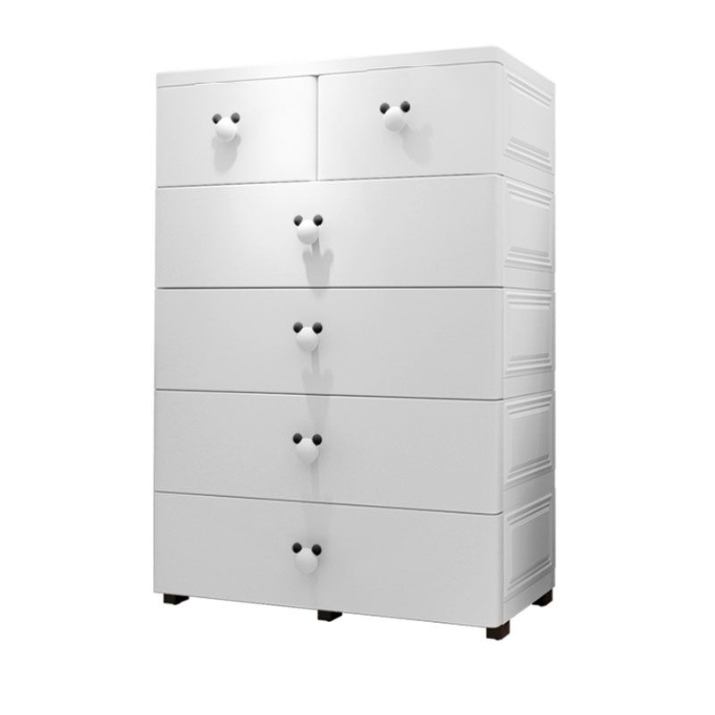 Contemporary Kids Dressers Vertical Plastic Kids Furniture for Bedroom