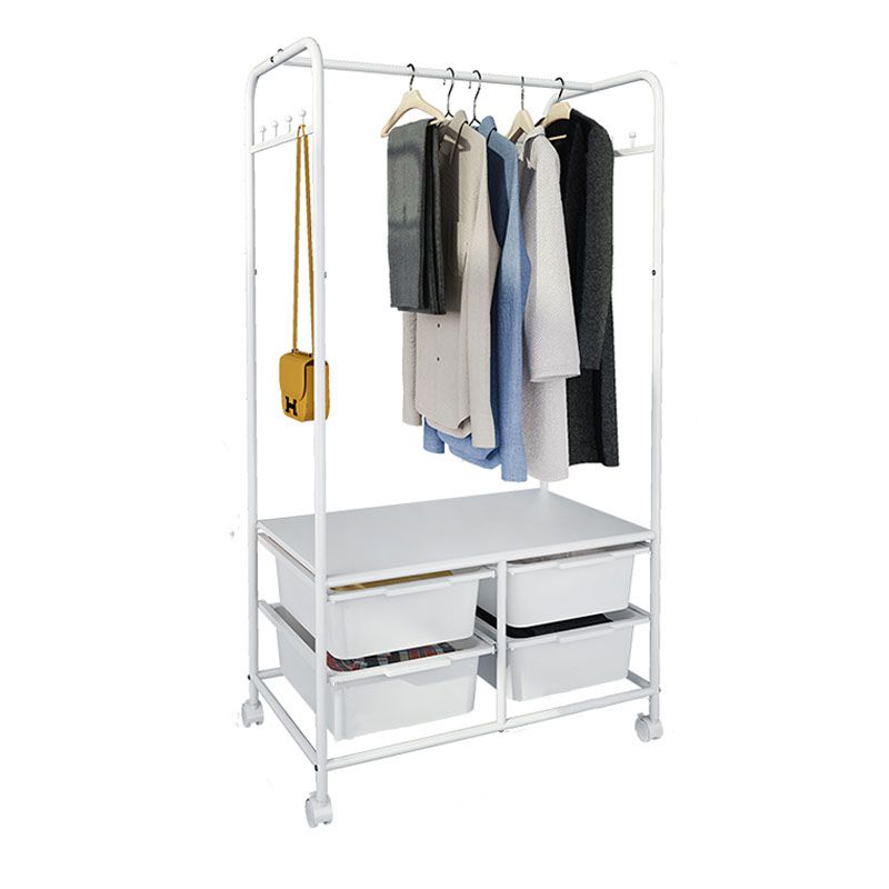 Modern Coat Rack Metal 5 or More Storage Shelf Organizer Coat Hanger