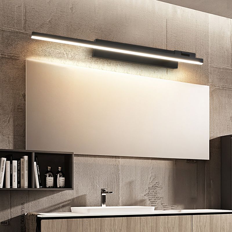 Linear LED Vanity Lamp Modern Minimalist Style Acrylic Single Vanity Light