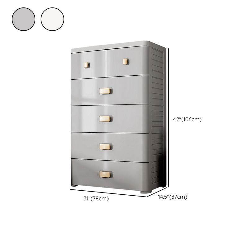 Plastic Bedroom Armoire Contemporary 6-drawer Wardrobe Armoire