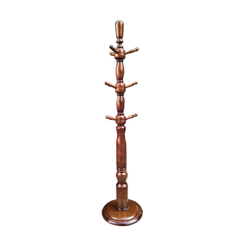 Traditional Coat Rack Free Standing Hooks Ash Hall Stand Living Room