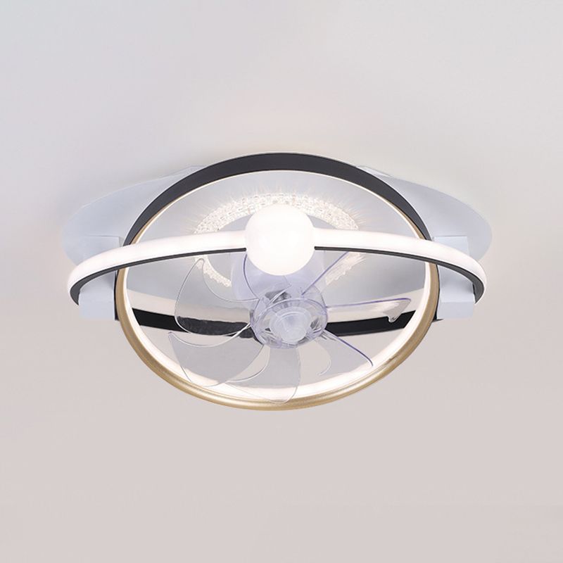 7-Blade Polish Finish Ceiling Fan LED Children Fan with Light for Room