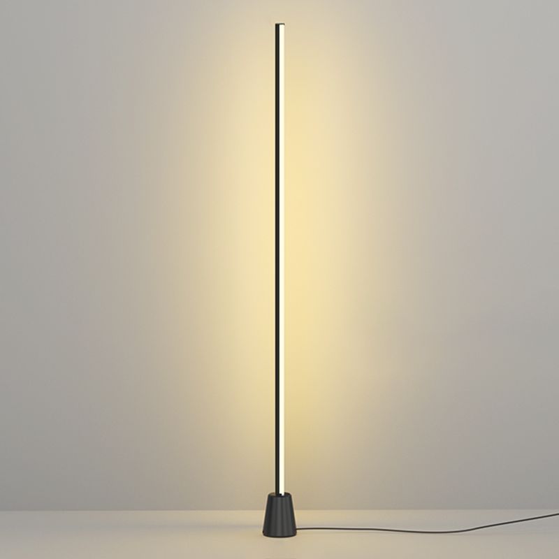 Minimalism Floor Lamp 1-Light Metal Linear Floor Light for Living Room