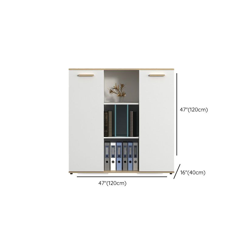 Scandinavian Lateral File Cabinet Wood Filing Cabinet for Home Office