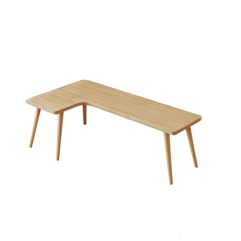 Solid Wood L-Shape Writing Desk Modern&Contemporary Laptop Table