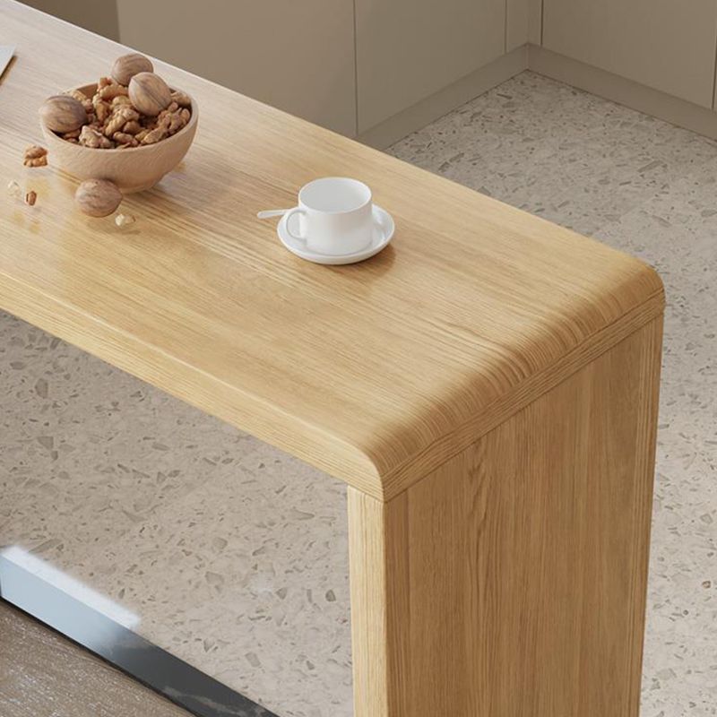 Contemporary Solid Wood Rectangle Bar Wine Table for Dining Room