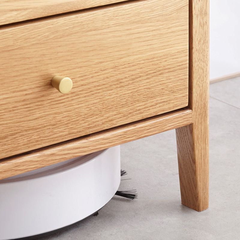 Brown End Table for Nursery Neutral Bedside Table for Nursery