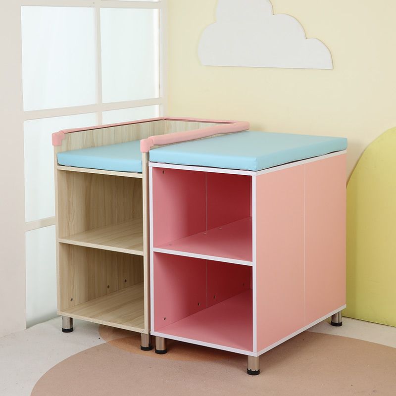 Modern Wooden Changing Table Dresser with Storage, Flat Top 2-in-1 Changing Table