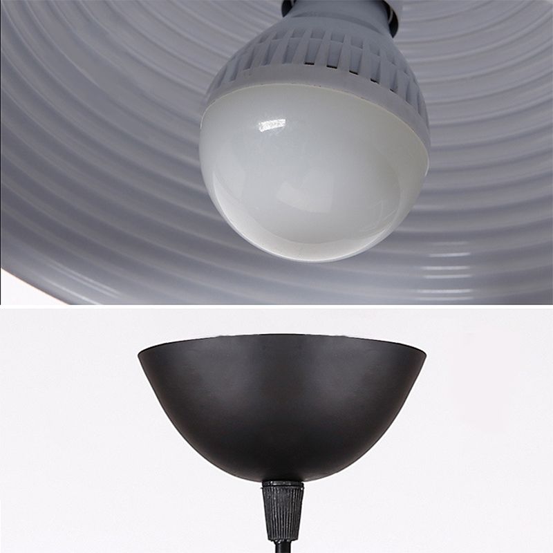 1 Light Dome Ceiling Pendant Creative Industrial Style Metal Pendant for Restaurant