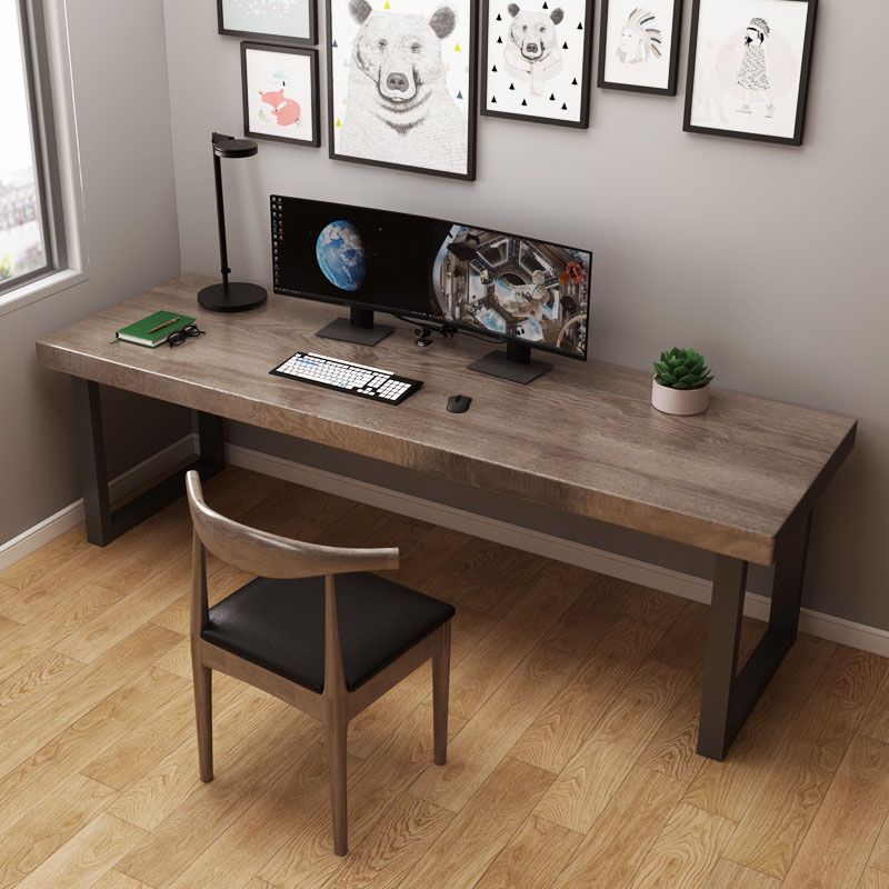 Industrial Style Office Desk Home Rectangular Wooden Desk for Home