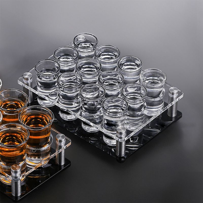 Acrylic Wine Glass Rack Tabletop or Countertop Free-Stand Modern Glass Rack