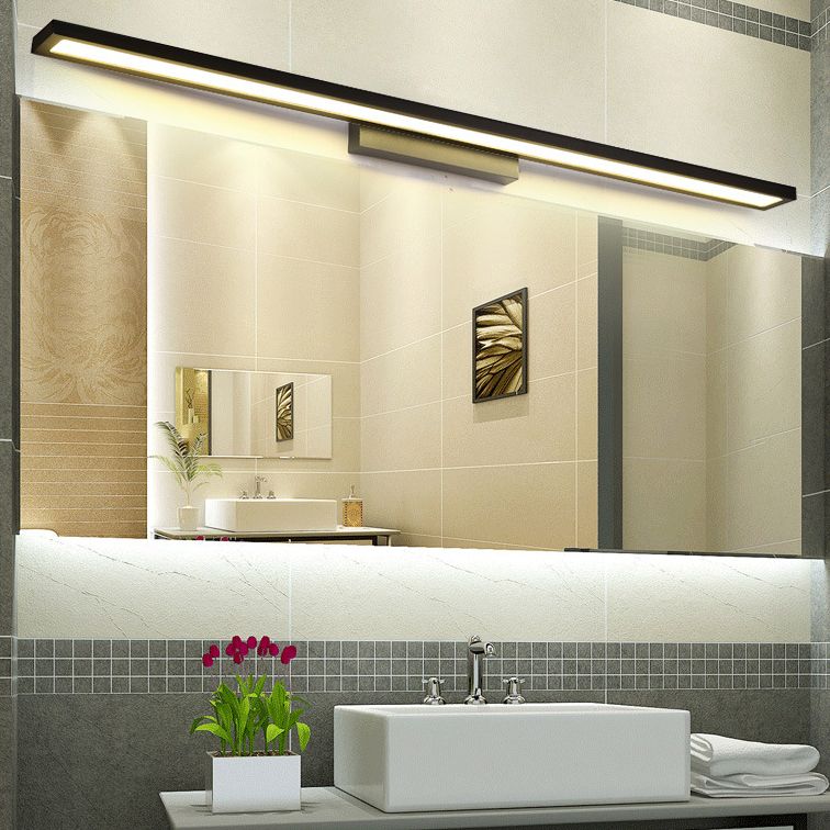 Modern Style Geometry Shape Sconce Lamp Metal 1 Light Wall Light for Shower Room