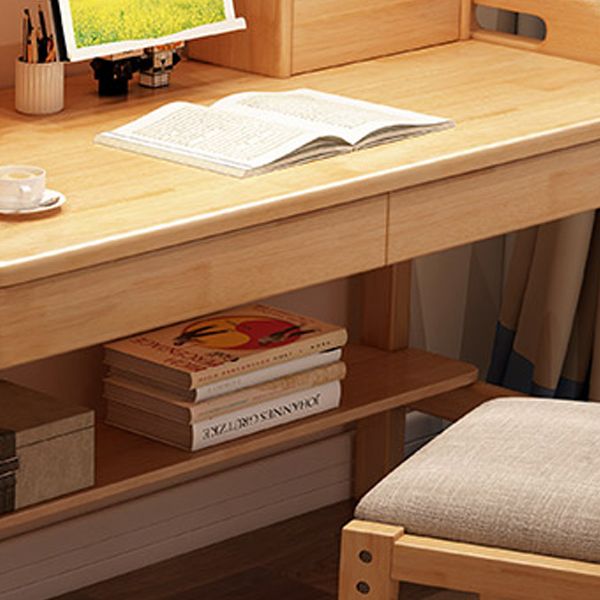 Home Study Desk Multifunctional Lifting with Bookshelf with Storage Drawer