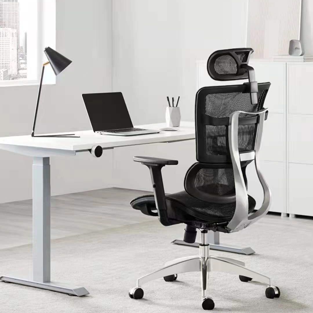 High Back Office Chair Contemporary Adjustable Seat Height Desk Chair