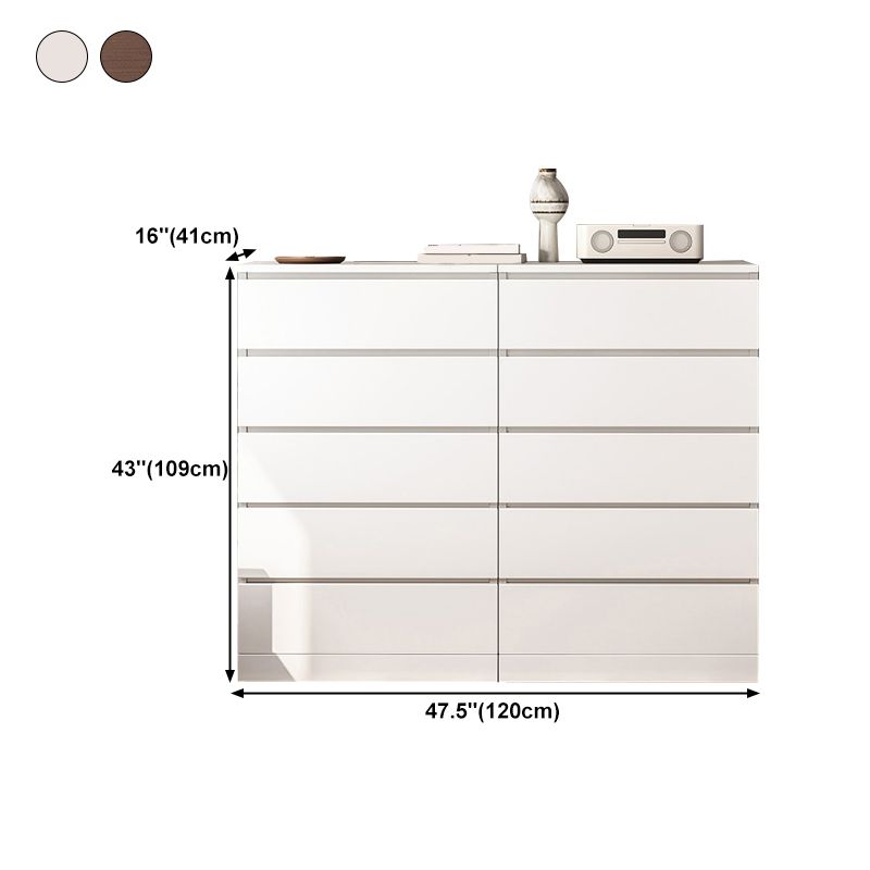 Modern Simple Sideboard Engineered Wood Buffet Table with Drawer for Living Room