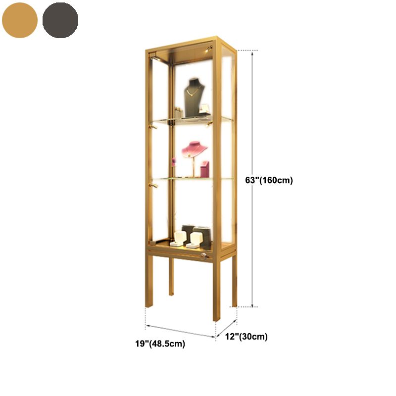 Gold/ Black Display Stand Stainless Steel China Display with High Legs