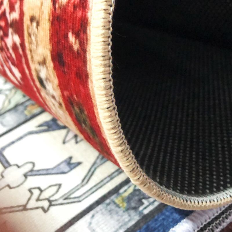 Chic de motif de médaillon Chapeau gris Antique Area Tapis tapis de support sans glissement pour salon
