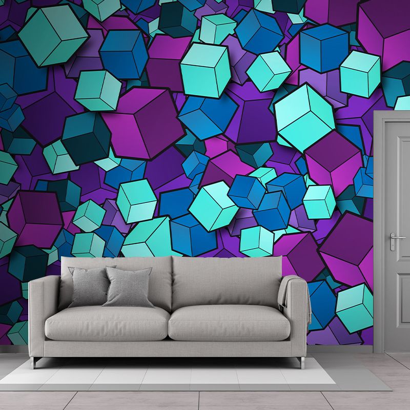 Geometric Photography Stain Resistant Wall Mural Living Room Wallpaper